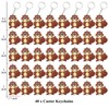 Elecrainbow 40 Pack Beaver Keyring Pack Party Favor for Safari