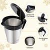 Rorence Stainless Steel Double Insulated Gravy Boat Sauce Jug with