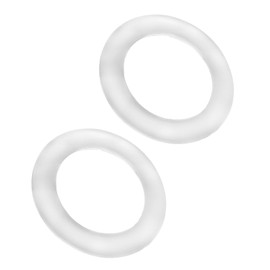 Toilet Seal Rings Fit For Toto Thu440-a Thu445 10a-a, Silicone Toilet Gasket Replace And Repair Parts 2.12'' Id / 3.14'' Od, Flush Valve Silicone Seal Gasket, 2 Pack