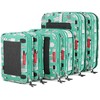 LeanTravel Compression Packing Cubes for Travel Organizers with Double Zipper