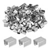 100-Pack Fold Over Crimp End Caps, 0.5 x 0.4in/ 12