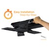 Mount-It Motorized Ceiling TV Mount With Remote, Electric Flip Down