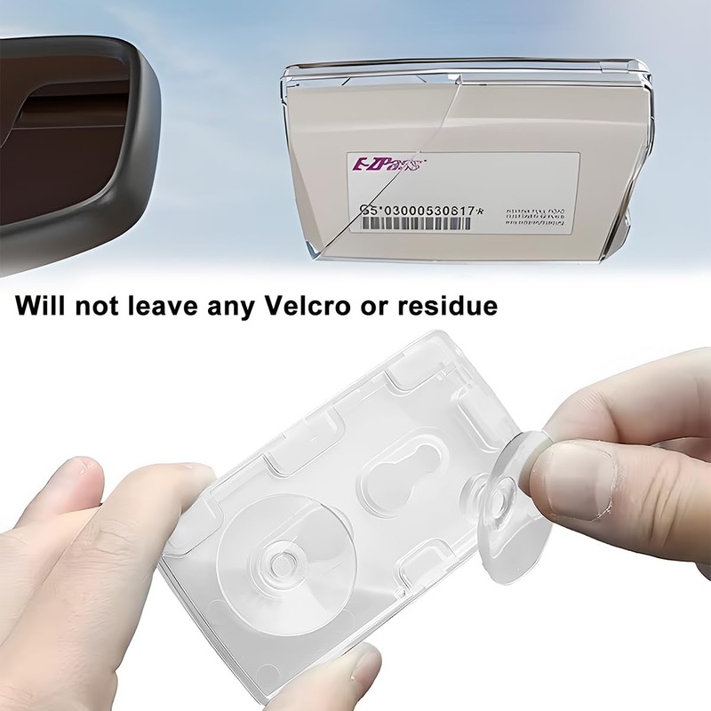 KHGUZ Car Windshield EZ Pass Holder, 2PCS Toll Pass Transponder