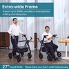 ELENKER All Terrain Heavy Duty Rollator Walker with Extra Wide