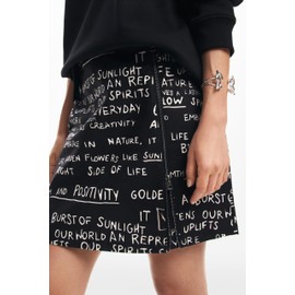 Desigual Women's Woven Short Skirt, black, S