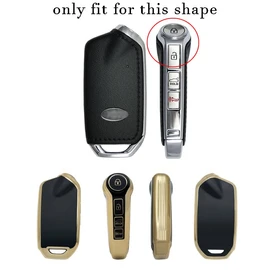 ontto Fit for Kia Stinger 2019 2020 Key Fob Cover TPU Car Key Case for K900 2021 2022 Smart Remote Key Housing Durable Key Protector Grey
