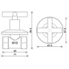 Earl Diamond Concealed Brass 1/2-Inch IPS or G1/2 Water Shower