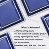 Square Melamine Dinnerware Sets， Durable Square Dinner Plates and Bowls