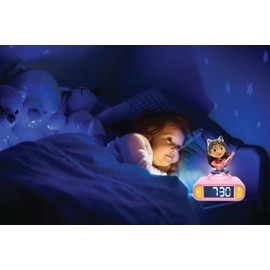 LEXIBOOK Dollhouse, Gabby Nightlight Alarm Clock, Sounds and Melodies, Backlit LCD Screen, Illuminated, Snooze