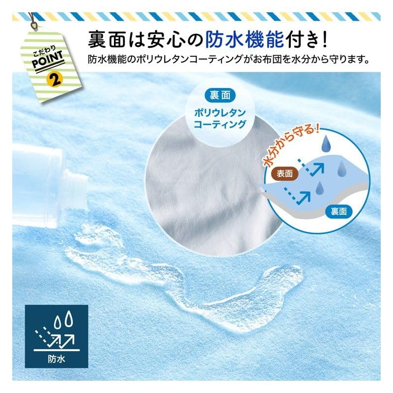 Lakurasu Waterproof Sheets, For Adults, Babies, Nursing, Washable, Single, Set