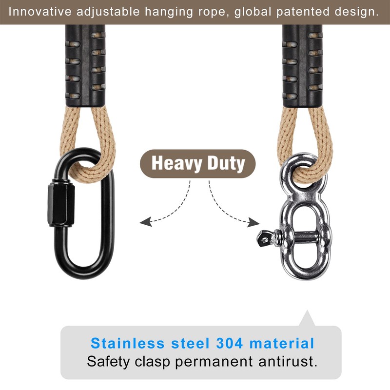 BeneLabel Set of 2 Swing Attachment Tree, 200 cm Hammock