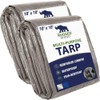 RUGGED RHINO Heavy Duty Waterproof Tarp, UV and Tear Resistant