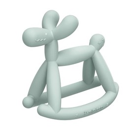 Miraloop - Mordedor de silicona para bebés de 0 a 6, 12 y 18 meses, de Jellydog, de grado alimenticio, que nunca se cae, evita la asfixia, sin olor, r