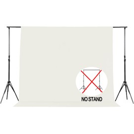 Joccun 6X9FT Ivory Backdrop Background for Photography,Polyester Backdrop Curtain Background Screen for Photography,Photoshoot,Video Recording,Studio(6X9ft,Ivory)