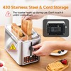 ® Touch Screen Toaster 2 Slice,Smart Toaster with Digital Timer,