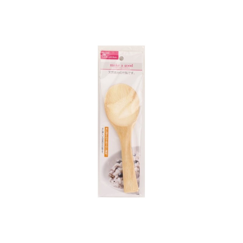 Pearl Metal C-4925 Make a Good Bamboo Rice Spoon, 8.1