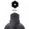 sourcing map 19mm Impact Hex Bit Socket, 1" Drive 98mm