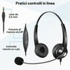 Cuffie 3,5mm per Telefono Cellulare con Microfono Cancellazione del Rumore