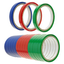 ORFOFE Duct Tape Bag Sealing Tapes Colored Masking Tape 18 Pcs 12mm bag tie machine tape clear bag sealing tape sealer tape Poly Bag Sealing Packing Tape Refills Whiteboard Art Tape Clear Tape