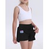 Flowy Butterfly Shorts for Girls 2-in-1 Athletic Running Skirt Shorts