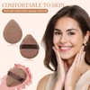 Giantree Triangle Makeup Powder Puffs, Pack of 6 Reusable Soft