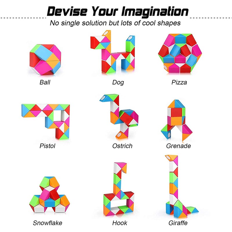 Magic Snake 24 Part Magic Snake Stress Relief Brain Training