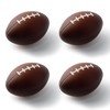 4Pcs Mini Foam Footballs Brown Football Stress Ball Squishy Football
