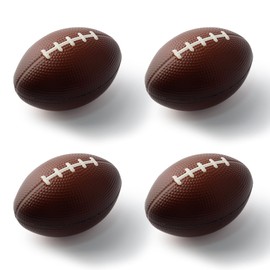 4Pcs Mini Foam Footballs Brown Football Stress Ball Squishy Football Party Favor Soccer Party Decoration
