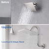 Nearmoon S Shaped Shower Head Riser Pipe, Shower Head Extender