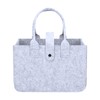 Felt Bag Shopping Basket with Handle Foldable, 30x20x18cm Felt Bag