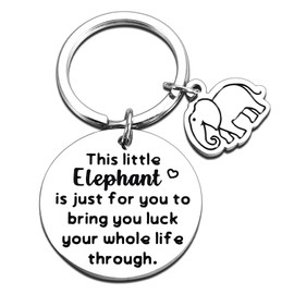 Dorm Room Essentials for Guys Back to School Elephant Lovers Gifts for Women, Good Luck Charms Gifts for Son Daughter Christmas Stocking Stuffers for Adults Women Men Bf Gf, White Elephant