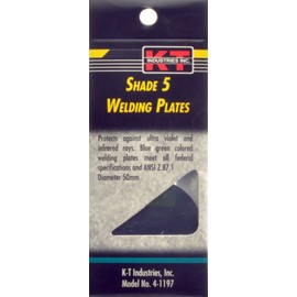 K-T Industries 4-1197, Welding Filter Plate Shade #5 50 mm Pair