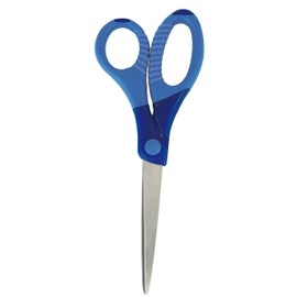 Wedo 773603 Bastelschere (Gripy 6 Zoll spitz, aus rostfreiem Edelstahl, 17,5 cm) blau