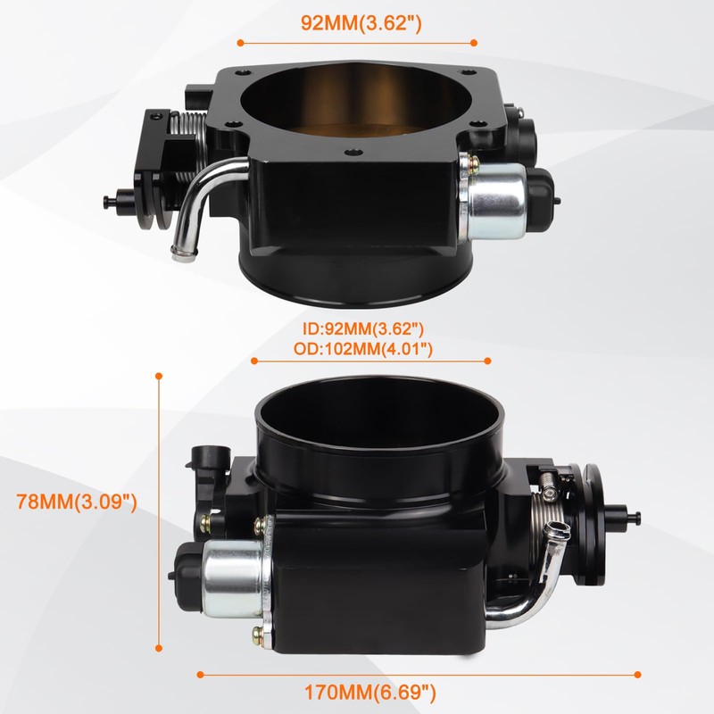 LOREADA 92mm Throttle Body for LS1 LS2 LS3 LS6 LS7