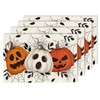 Halloween Pumpkins Placemats Set of 4 12x18 Inch Fall Spider