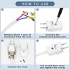 Replacement Plug 2 Prong, Extension Cord Replacement Male Power Plug,