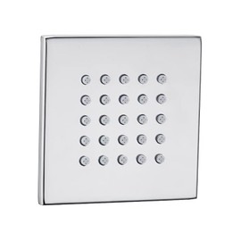 GUOWENYING Modern Design 1 Pcs Square Body Massagers Spray Shower Jet with High Pressure 25 Nozzles, Wall Mounted, Solid Structure, Chrome
