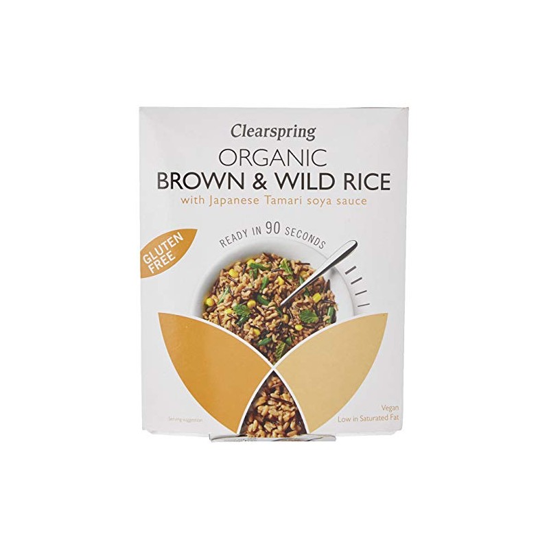 Clearspring Organic Gluten Free 90sec Brown & Wild Rice