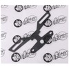 Lebonarier Motorcycle Number Stay Angle Adjustable Bike Number (Black 3pcs)