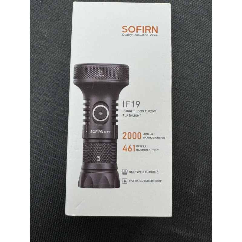 Sofirn IF19 2000LM SST40 Rechargeable Tourch,IP68,Mi