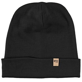 Minus33 Ridge Cuff Beanie - 100% Merino Wool - Black - Warm Winter Hat