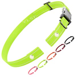 Dog Replacement Collar Strap for Electronic Fence Training Barking Collar GPS Tracker Receiver Compatible with Almost All Brands and Models of Electric Collar 3/4 Inch Nylon Collar Strap