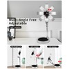 MILONT 9" Lighted Makeup Mirror,1X/10X Magnifying Vanity Mirror with Height