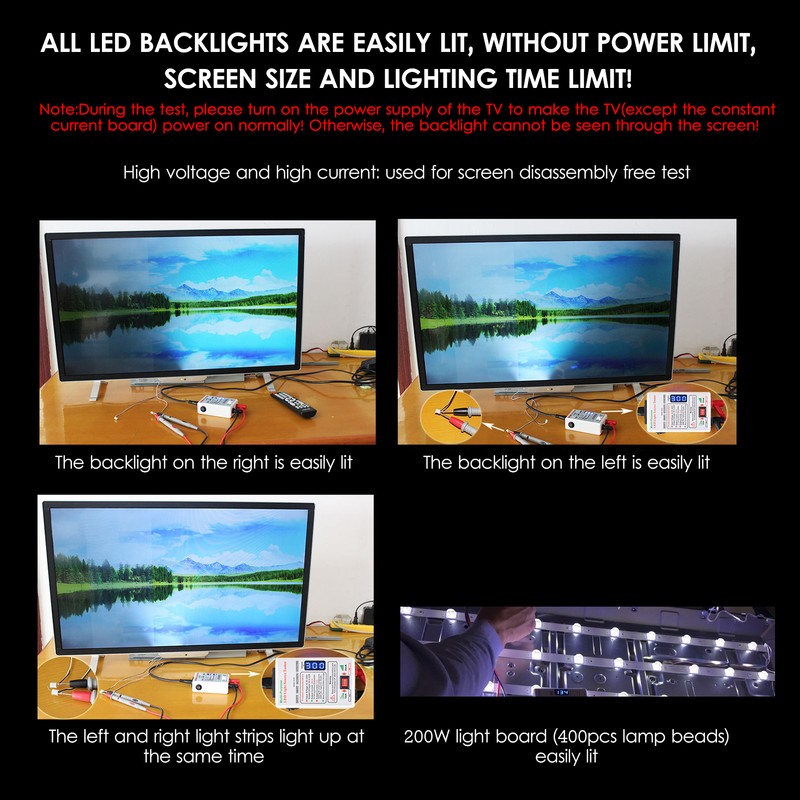 Voltage Test 1mA/30mA Convertible LED Backlight Tester Screen LED LCD