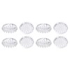 PATIKIL Round Spike Carpet Protector, 8 Pcs Plastic Furniture Caster