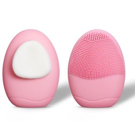 2 exfoliantes faciales de silicona para mujeres y hombres, cepillos exfoliantes y limpieza de doble cara para uso diario de rutina de cuidado de la pi