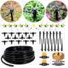 HIRALIY Garden Lawn Grass Greenhouse 92FT Water Dripping Irrigation Kit