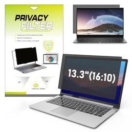 13.3 inch Laptop Privacy Screen Filter for 16:10 Widescreen Display, Lively Life Anti Glare Screen Protector for NoteBook, Laptop Monitor Screen Privacy Filter, UV and Blue Light Filter (13.3",16:10)