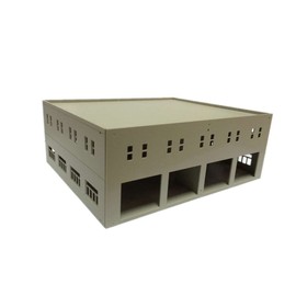 outland models Train Railway Garage / Logistics Centre Unpainted HO OO Scale