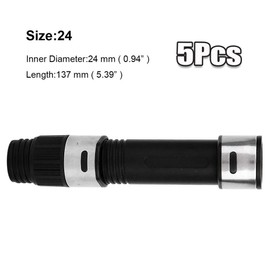 UCCKEYI 5Pcs Spinning Reel Seat 24#,24.2mm Long Nut Reel Seat Rod Building for Fishing Rod Handle Rod Building Fishing Reel